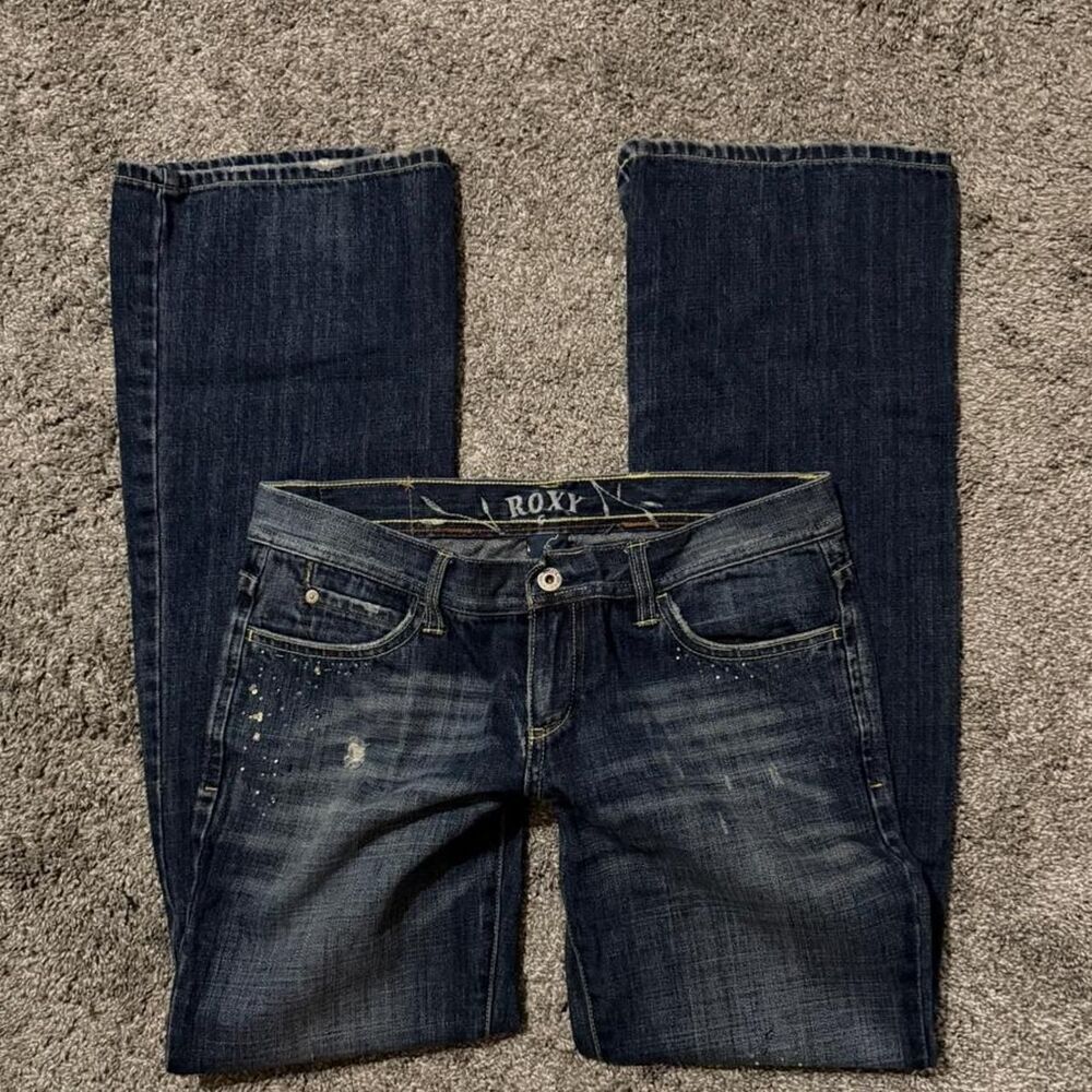 Roxy Women's Navy and Blue Jeans